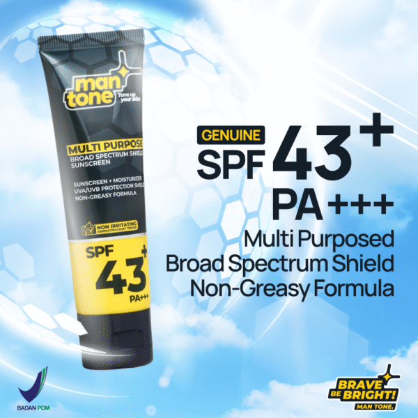 Mantone Multi Purposed Broad Spectrum Shield Sunscreen for Men - Sunscreen Pria SPF 43+ PA+++