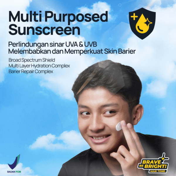 Mantone Multi Purposed Broad Spectrum Shield Sunscreen for Men - Sunscreen Pria SPF 43+ PA+++ - Image 5